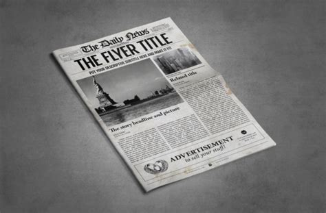 Photoshop Newspaper Template Graphic by Newspaper Templates · Creative Fabrica