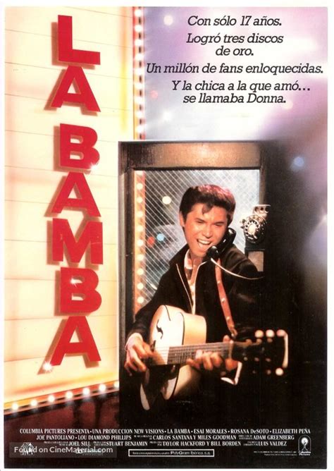 La Bamba (1987) Spanish movie poster