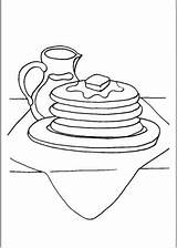 Pancakes And Syrup Printable Coloring Page Free To Download Print  sketch template