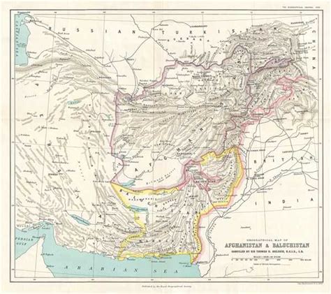 Afghanistan Map Map Of Afghanistan Geographicus Rare Antique Maps ...