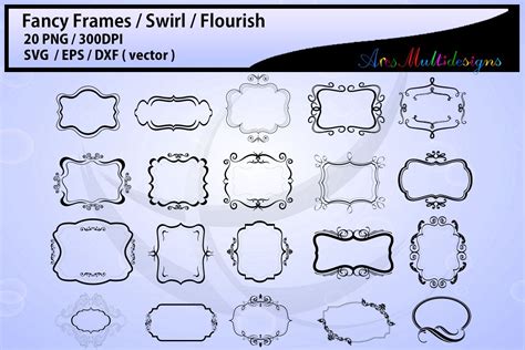 Fancy frames SVG/ fancy labels SVG / frames EPS/ borders / label ...