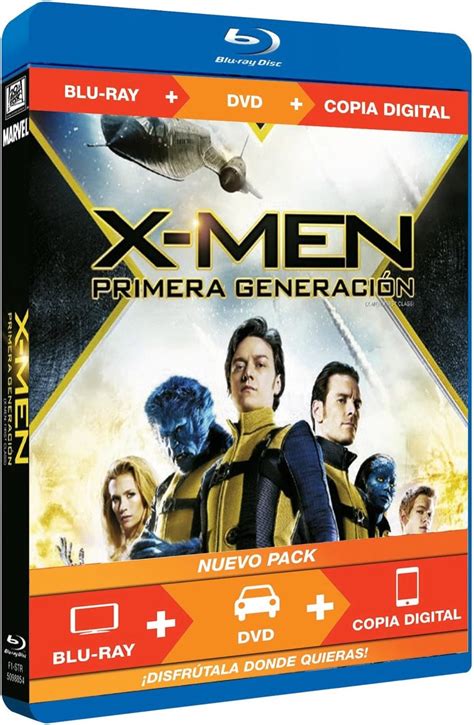 X-Men First Class [Blu-ray+DVD+Digital Copy] [2011] [Region 2] [ES Import] [PAL]: Amazon.co.uk ...