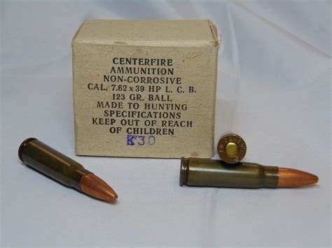 Centerfire Ammunition non-Corrosive 7.62x39mm HP L.C.B. 123Gr. Ball Steel NEW – Tri-City Gold Buyers