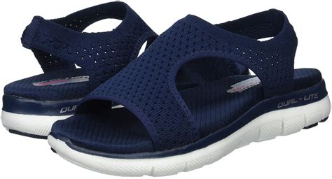 Skechers Cali Women's Flex Appeal 2.0-Deja Vu Sport Sandal,navy,5 M US ...