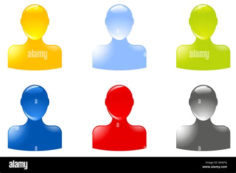 Buddy icon set for web Stock Photo - Alamy