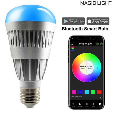 MagicLight Bluetooth Pro Color Smart A19 Light Bulb, 80W Equivalent, No Hub Required - Walmart.com