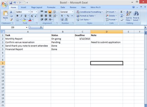 Keep Track Of Your Work With An Excel Checklist Template