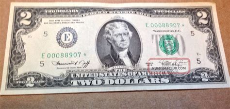 Two Dollar Bill 1976 E Richmond, Virginia Star Note With Low / 3 - 000 ' S