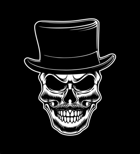 Skull mafia theme icon logo design art 9901889 Vector Art at Vecteezy