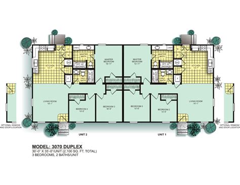 Modular Duplex Floor Plans - floorplans.click