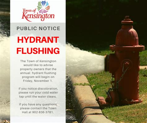 Fire Hydrant Flushing | Town of Kensington