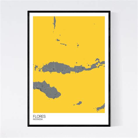 Flores Map Art Print - Free International Shipping! - Mapply.co