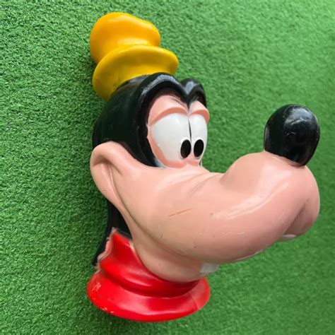 VINTAGE 1971 WALT Disney Goofy Plastic Coin Bank Collectible Goofy Bust ...