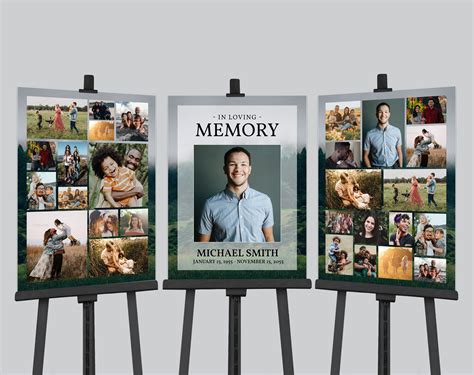 Funeral Posters, Funeral Ideas, Guest Book Table, Picture Boards ...