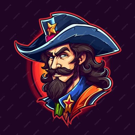 Premium Vector | Elegant and beautiful musketeer man in mascot esports and gaming logo design ...