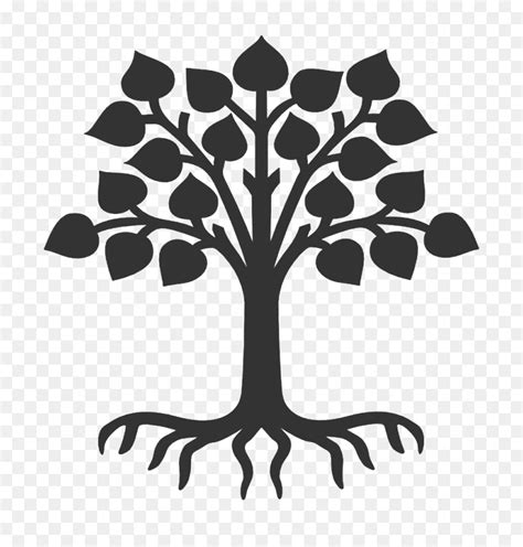 Old Fashioned Oak Template - Peepal Tree Clipart Black And White, HD ...