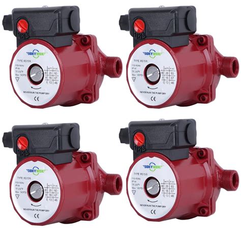 4 PCS *NPT 3/4'', 3 Speed Hot Water Circulation Pump 110 120V Solar ...