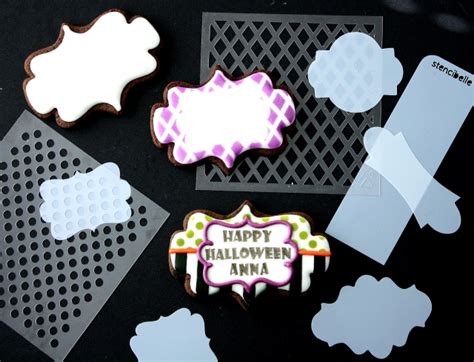 How To Make Decorated Stencil Centerpiece Cookies