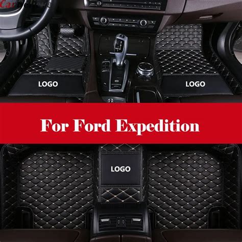 Auto Waterprof Accessories Leather Floor Liners Carpets LHD Car Floor Mats For Ford Expedition ...