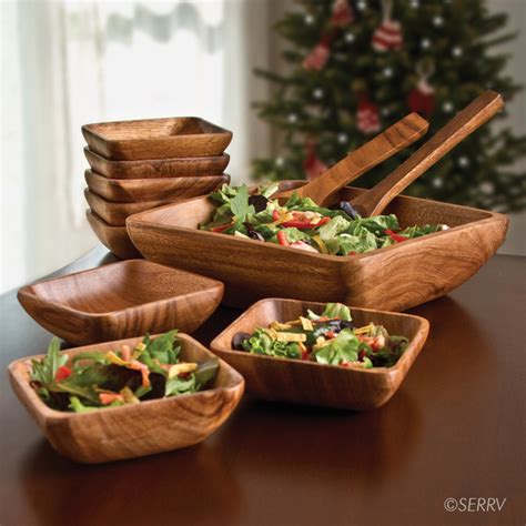 Acacia Salad Set | Fair Trade Winds | Salad bowls set, Kitchen decor ...