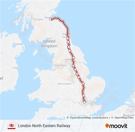 london north eastern railway Route: Schedules, Stops & Maps - Edinburgh ...