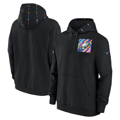 Philadelphia Eagles 2023 Crucial Catch Black Nike Club Pullover Hoodie