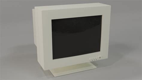 3D Old Vintage CRT Monitor model - TurboSquid 1753610