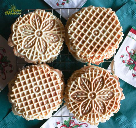 The Bubbly Hostess: Pizzelle Cookies - An Italian Christmas Tradition