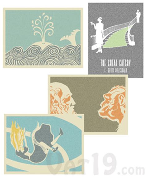 Litographs: Posters comprised solely of the text from a famous book.