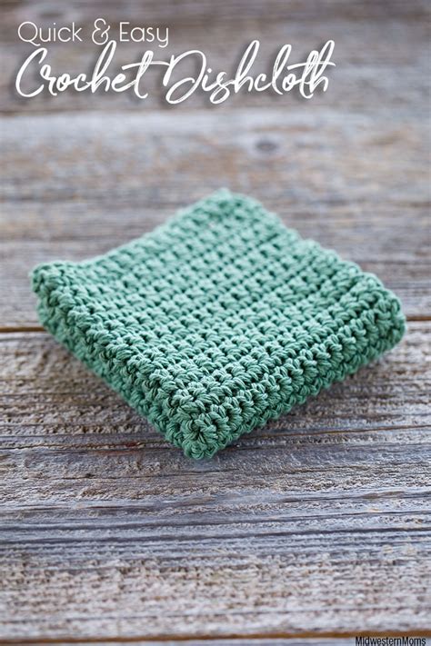 Quick And Easy Crochet Dishcloth Pattern