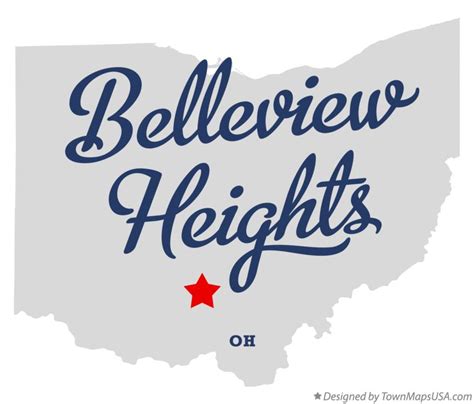 Map of Belleview Heights, OH, Ohio