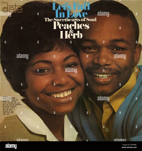 Let's Fall in Love - Peaches and Herb - Vintage vinyl album cover Stock Photo - Alamy