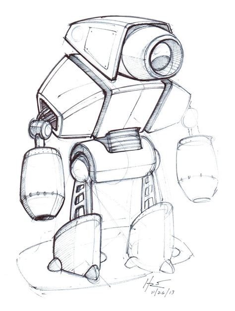 robot concept sketch - Google Search | Robot illustration, Robot sketch ...