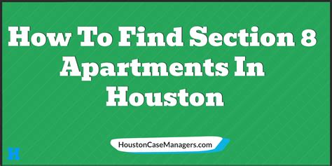 Houston Apartments That Accept Section 8 Vouchers