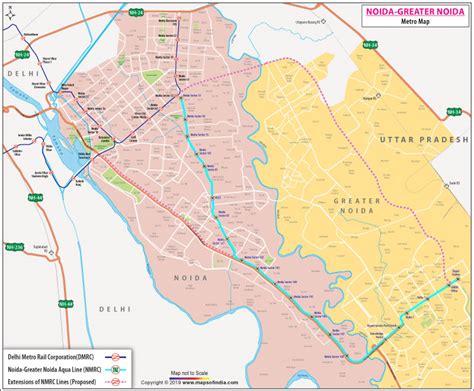 Noida Metro Map