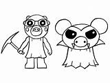 Robby Piggy Roblox Coloring Page  Free Printable Pages For Kids sketch template
