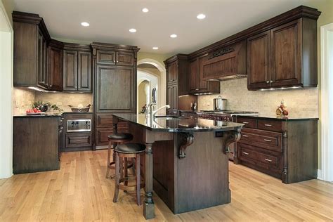 43 "New and Spacious" Darker Wood Kitchen Designs & Layouts