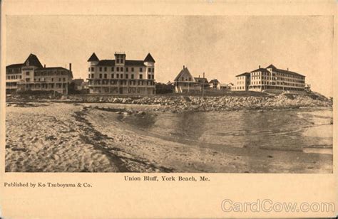 Union Bluff York Beach, ME Postcard