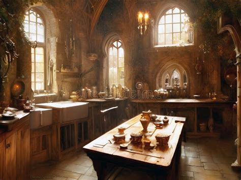 Medieval Castle Kitchen Stock Illustrations – 418 Medieval Castle ...