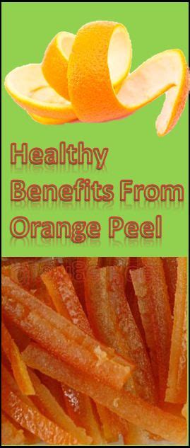 Healthy Benefits From Orange Peel - NATURAL HEALTH