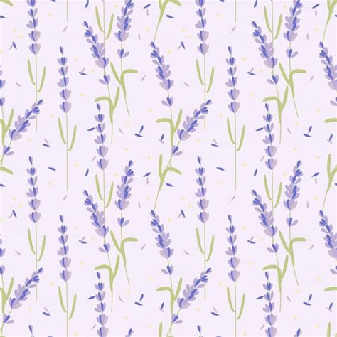 Premium Vector | Lavender seamless pattern. | Flower phone wallpaper, Purple wallpaper iphone ...