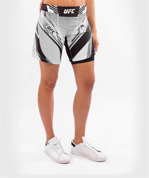 UFC Venum Authentic Fight Night Women's Shorts - Long Fit - White ...