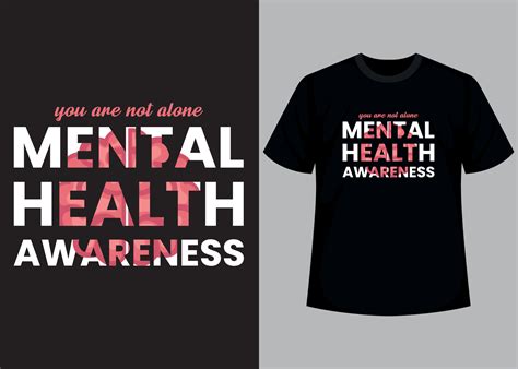 Mental health awerness typography t shirt design 21471095 Vector Art at Vecteezy