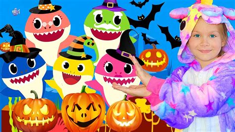 Spooky Halloween Baby Shark | Halloween Songs and Nursery Rhymes for Kids with Nika - YouTube