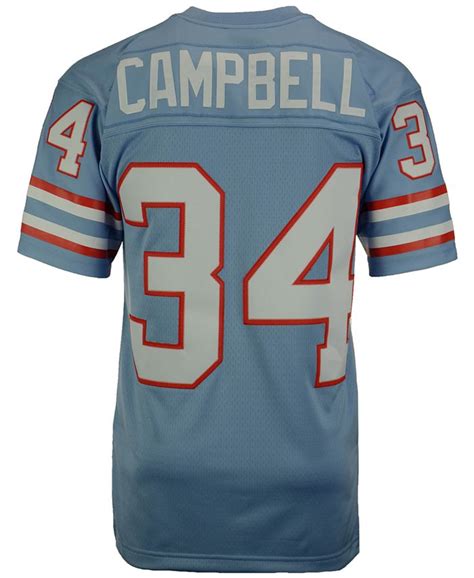 Mitchell & Ness Men's Earl Campbell Houston Oilers Replica Throwback ...