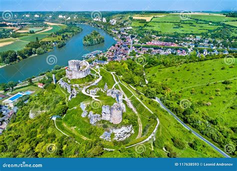 Chateau Gaillard, a Ruined Medieval Castle in Les Andelys Town ...