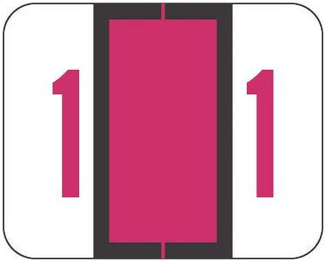 - File Folder Labels, Number 1, Tab Products 1282 - A1282 Series Chart Stickers, Red, 1" x 1-1/4 ...