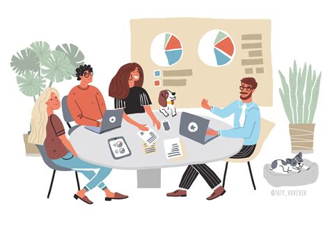 People Illustration, Flat Illustration, Cartoon Clip, Meeting Room ...