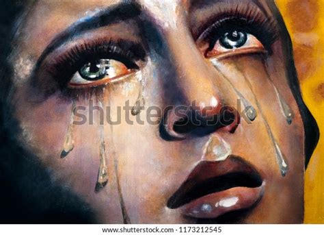 Catholic Icon Virgin Mary Crying St Stock Illustration 1173212545 | Shutterstock