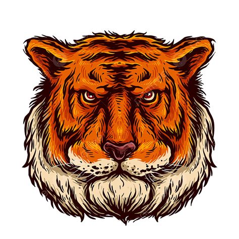 Cute Tiger Head Clipart PNG Images, Vector Of Tiger Head, Tiger Clipart, Tiger, Face PNG Image ...